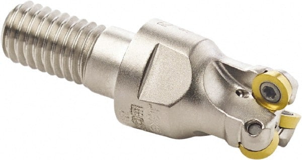 Seco - 15mm Cutting Diam, 2.5mm Max Depth of Cut, Modular Connection Indexable Copy End Mill - 4 Inserts, RDH.. 0501 Insert, R217.29 Toolholder, Through Coolant - Exact Tooling