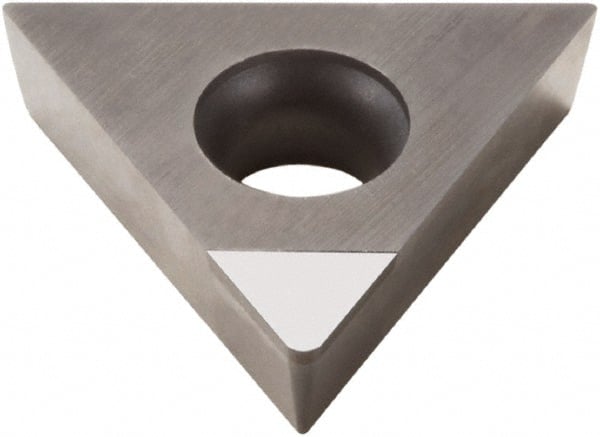 Seco - TCMW32.51 L1 Grade PCD20 Polycrystalline Diamond (PCD) Turning Insert - 60° Triangle, 3/8" Inscr Circle, 5/32" Thick, 1/64" Corner Radius - Exact Tooling