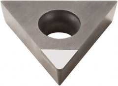 Seco - TCMW32.51 L1 Grade PCD20 Polycrystalline Diamond (PCD) Turning Insert - 60° Triangle, 3/8" Inscr Circle, 5/32" Thick, 1/64" Corner Radius - Exact Tooling
