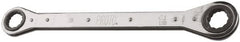 Proto - 1" x 1-1/16" 12 Point Reversible Ratcheting Box Wrench - Double End, 2-1/4" Head Diam x 1/2" Head Thickness, 15" OAL, Steel, Polished Finish - Exact Tooling