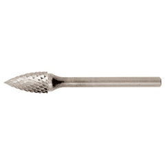 SG-44 Double Cut Solid Carbide Bur-Pointed Tree Shape - Exact Tooling