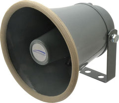 Speco - 15 Max Watt, 6 Inch Diameter, Round Aluminum Standard Horn and Speaker - Weather and Waterproof, 6 Inch Deep - Exact Tooling