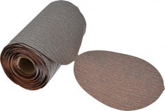Norton - 5" Diam, 180 Grit Aluminum Oxide Adhesive PSA Disc - Fine Grade, Natural, B Weighted Backing, Flexible - Exact Tooling