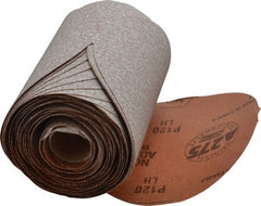 Norton - 5" Diam, 120 Grit Aluminum Oxide Adhesive PSA Disc - Medium Grade, Natural, B Weighted Backing, Flexible - Exact Tooling