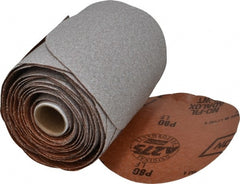 Norton - 5" Diam, 80 Grit Aluminum Oxide Adhesive PSA Disc - Coarse Grade, Natural, B Weighted Backing, Flexible - Exact Tooling