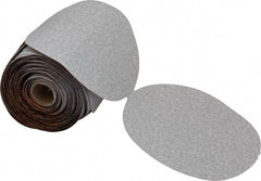 Norton - 6" Diam, 80 Grit Aluminum Oxide Adhesive PSA Disc - Coarse Grade, Natural, B Weighted Backing, Flexible - Exact Tooling