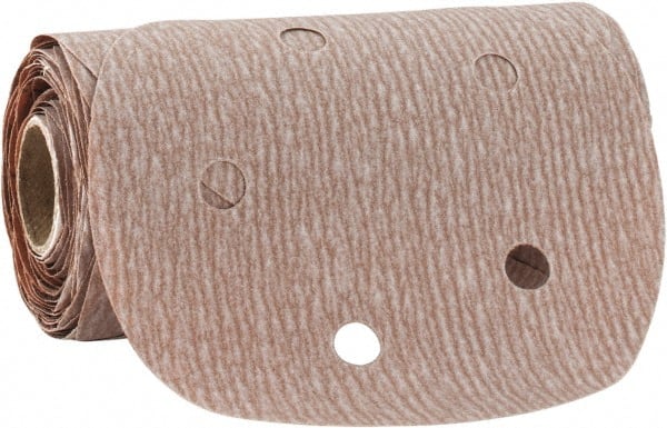Norton - 5" Diam, 400 Grit Aluminum Oxide Adhesive PSA Disc - Super Fine Grade, Natural, B Weighted Backing, Flexible - Exact Tooling