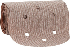 Norton - 6" Diam, 240 Grit Aluminum Oxide Adhesive PSA Disc - Very Fine Grade, Natural, B Weighted Backing, Flexible - Exact Tooling