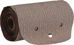 Norton - 6" Diam, 220 Grit Aluminum Oxide Adhesive PSA Disc - Fine Grade, Natural, B Weighted Backing, Flexible - Exact Tooling