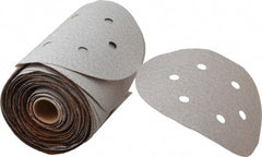 Norton - 6" Diam, 80 Grit Aluminum Oxide Adhesive PSA Disc - Coarse Grade, Natural, B Weighted Backing, Flexible - Exact Tooling