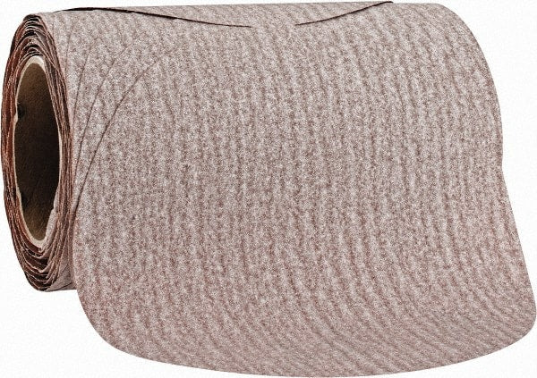 Norton - 8" Diam, 150 Grit Aluminum Oxide Adhesive PSA Disc - Medium Grade, Natural, B Weighted Backing, Flexible - Exact Tooling