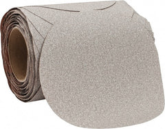 Norton - 8" Diam, 80 Grit Aluminum Oxide Adhesive PSA Disc - Coarse Grade, Natural, B Weighted Backing, Flexible - Exact Tooling