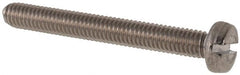 Value Collection - M3x0.50 Metric Coarse, 25mm Length Under Head Slotted Drive Machine Screw - Fillister Head, Grade 316 & A4 Stainless Steel, Uncoated, Without Washer - Exact Tooling