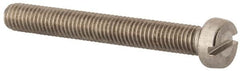 Value Collection - M5x0.80 Metric Coarse, 40mm Length Under Head Slotted Drive Machine Screw - Fillister Head, Grade 316 & A4 Stainless Steel, Uncoated, Without Washer - Exact Tooling