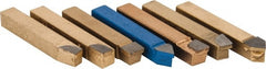 Value Collection - 38 Pieces, 5/16 Inch Wide Bit, Grade C5, Carbide Tool Bit Set - AL, AR, BL, BR, C, D, E Tool Bit Styles - Exact Tooling