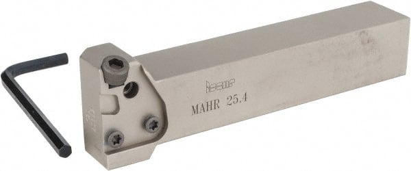 Iscar - MAH, External, Right Hand, Indexable Grooving Tool Holder - 1" Shank Height, 1" Shank Width, 5.6" OAL - Exact Tooling