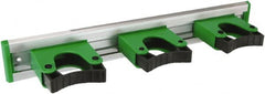 Unger - 3-1/4" Projection, 2" High, Aluminum & Plastic, Tool Holder - 14" Long, 3 Holders - Exact Tooling