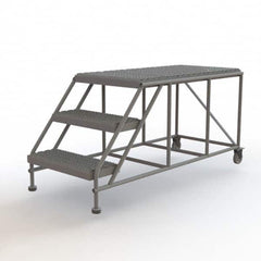 TRI-ARC - Rolling & Wall Mounted Ladders & Platforms Type: Rolling Work Platform Style: Steel Work Platform - Exact Tooling