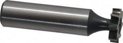 Interstate - 5/8" Diam x 5/32" Face Width, High Speed Steel, 8 Teeth, Shank Connection Woodruff Keyseat Cutter - Uncoated, 2-5/32" OAL x 1/2" Shank, Staggered Teeth, ANSI 505, Old Standard 6 - Exact Tooling