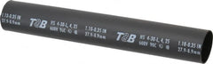 Thomas & Betts - 9" Long, 3:1, Polyolefin Heat Shrink Electrical Tubing - Black - Exact Tooling