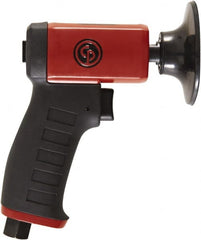 Chicago Pneumatic - 3" Max Disc, 15,000 RPM, Pneumatic Handheld Disc Sander - 21 CFM, 1/4" Inlet, 0.25 hp, 90 psi - Exact Tooling