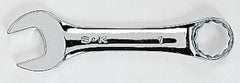 SK - 9/16" 12 Point Offset Combination Wrench - 15° Offset Angle, 4-9/16" OAL, Steel, Chrome Finish - Exact Tooling