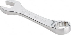 SK - 13/16" 12 Point Offset Combination Wrench - 15° Offset Angle, 6" OAL, Steel, Chrome Finish - Exact Tooling