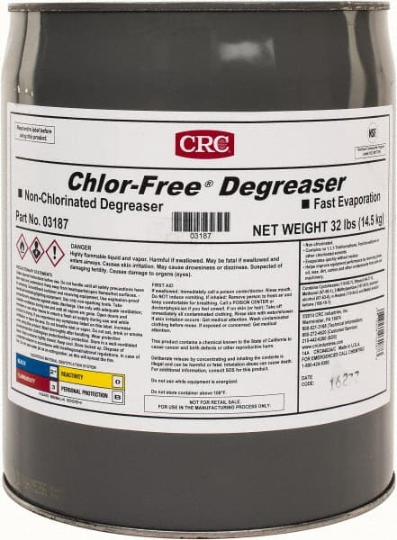 CRC - 5 Gal Bucket Cleaner/Degreaser - Liquid, Unscented - Exact Tooling
