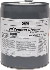 CRC - 5 Gallon Pail Contact Cleaner - 0°F Flash Point, 22,600 Volt Dielectric Strength, Flammable, Food Grade, Plastic Safe - Exact Tooling