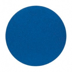 Norton - 20" Diam, 40 Grit Zirconia Alumina Adhesive PSA Disc - Very Coarse, Blue, Y Weighted Cloth Backing, Flexible - Exact Tooling
