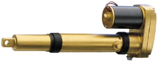 Thomson Industries - 12" Stroke Len, 30% Duty Cycle, 24 Volt, Linear Electromechanical Actuator without Limit Switch - DC Input, 1.1" per Second, 750 Lb Capacity - Exact Tooling