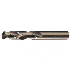 #35 RHS / RHC HSS-CO 8% (M42) 135 Degree Split Point Cobalt Heavy Duty Screw Machine Drill - Straw / Gold Oxide - Exact Tooling