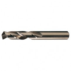 13/32 RHS / RHC HSS-CO 8% (M42) 135 Degree Split Point Cobalt Heavy Duty Screw Machine Drill - Straw / Gold Oxide - Exact Tooling