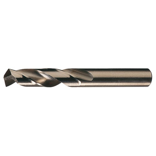 27/64 RHS / RHC HSS-CO 8% (M42) 135 Degree Split Point Cobalt Heavy Duty Screw Machine Drill - Straw / Gold Oxide - Exact Tooling