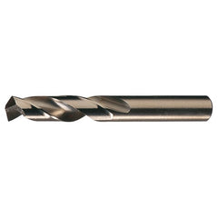 27/64 RHS / RHC HSS-CO 8% (M42) 135 Degree Split Point Cobalt Heavy Duty Screw Machine Drill - Straw / Gold Oxide - Exact Tooling