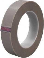 3M - 36 Yd Long x 4" Wide, Series 5451, Brown Silicone Glass Cloth/PTFE Tape - 5.6 mil Thick, 100 Lb/In Tensile Strength - Exact Tooling