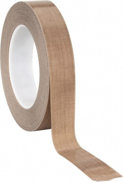 3M - 36 Yd Long x 1" Wide, Series 5453, Brown Silicone Glass Cloth/PTFE Tape - 8.2 mil Thick, 175 Lb/In Tensile Strength - Exact Tooling