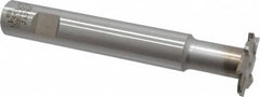 Interstate - 1-1/4" Cut Diam, 1/8" Cut Width, 15mm Neck Diam, 3/4" Shank Diam, 5-1/8" OAL, M42 Cobalt T-Slot Cutter - Staggered Teeth, 8 Teeth - Exact Tooling