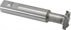 Interstate - 1-1/2" Cut Diam, 3/16" Cut Width, 1" Shank Diam, 5-5/16" OAL, M42 Cobalt T-Slot Cutter - Staggered Teeth, 8 Teeth - Exact Tooling