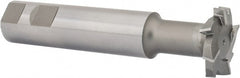 Interstate - 1-1/2" Cut Diam, 5/16" Cut Width, 18mm Neck Diam, 1" Shank Diam, 5-5/16" OAL, M42 Cobalt T-Slot Cutter - Staggered Teeth, 8 Teeth - Exact Tooling