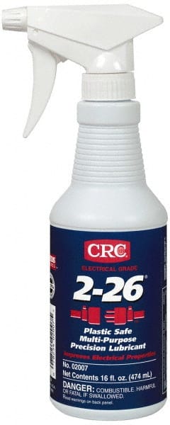 CRC - 16 oz Trigger Spray Bottle Nondrying Film Penetrant/Lubricant - Amber, 250°F Max, Food Grade - Exact Tooling