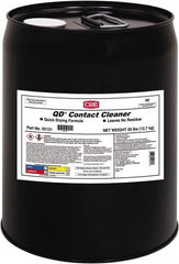 CRC - 5 Gallon Pail Contact Cleaner - 0°F Flash Point, 22,600 Volt Dielectric Strength, Flammable, Food Grade, Plastic Safe - Exact Tooling