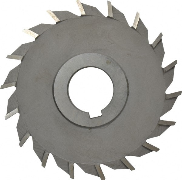 Value Collection - 16 Teeth, 4" Diam x 11/32" Width of Cut, High Speed Steel Side Milling Cutter - Straight Teeth, Uncoated - Exact Tooling