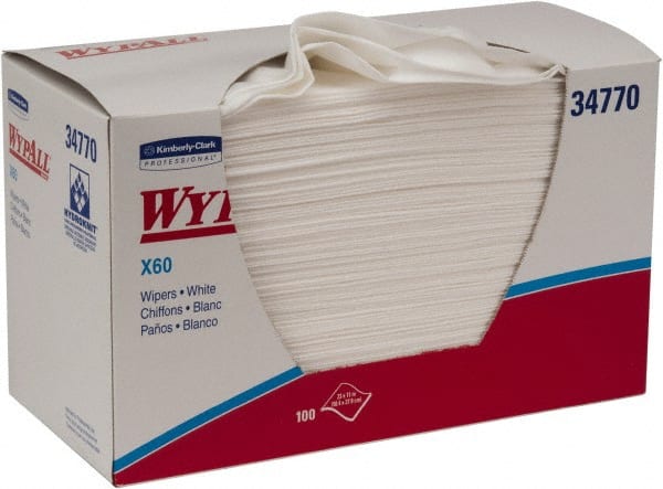 WypAll - 9 Qty 100 Sheet X60 1/4 Fold Shop Towel/Industrial Wipes - Exact Tooling