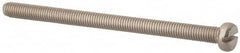 Value Collection - M5x0.80, 75mm Length Under Head Slotted Drive Machine Screw - Fillister Head, Grade 316 & A4 Stainless Steel, Uncoated, Without Washer - Exact Tooling