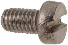 Value Collection - M6x1.00 Metric Coarse, 10mm Length Under Head Slotted Drive Machine Screw - Fillister Head, Grade 316 & A4 Stainless Steel, Uncoated, Without Washer - Exact Tooling