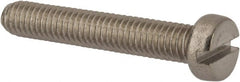 Value Collection - M6x1.00 Metric Coarse, 35mm Length Under Head Slotted Drive Machine Screw - Fillister Head, Grade 316 & A4 Stainless Steel, Uncoated, Without Washer - Exact Tooling