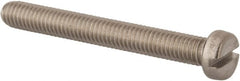 Value Collection - M6x1.00 Metric Coarse, 50mm Length Under Head Slotted Drive Machine Screw - Fillister Head, Grade 316 & A4 Stainless Steel, Uncoated, Without Washer - Exact Tooling