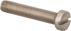 Value Collection - M8x1.25 Metric Coarse, 45mm Length Under Head Slotted Drive Machine Screw - Fillister Head, Grade 316 & A4 Stainless Steel, Uncoated, Without Washer - Exact Tooling