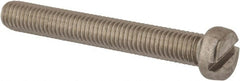 Value Collection - M8x1.25 Metric Coarse, 60mm Length Under Head Slotted Drive Machine Screw - Fillister Head, Grade 316 & A4 Stainless Steel, Uncoated, Without Washer - Exact Tooling